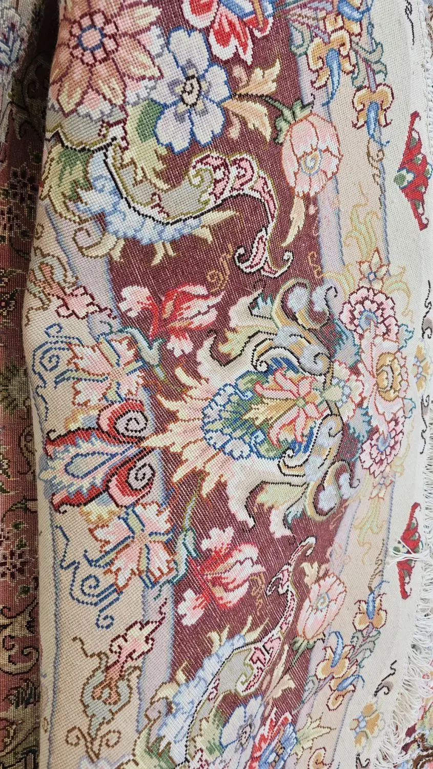 فرش خطیبی گرد دستبافت قطر ۳|فرش|تبریز, |دیوار