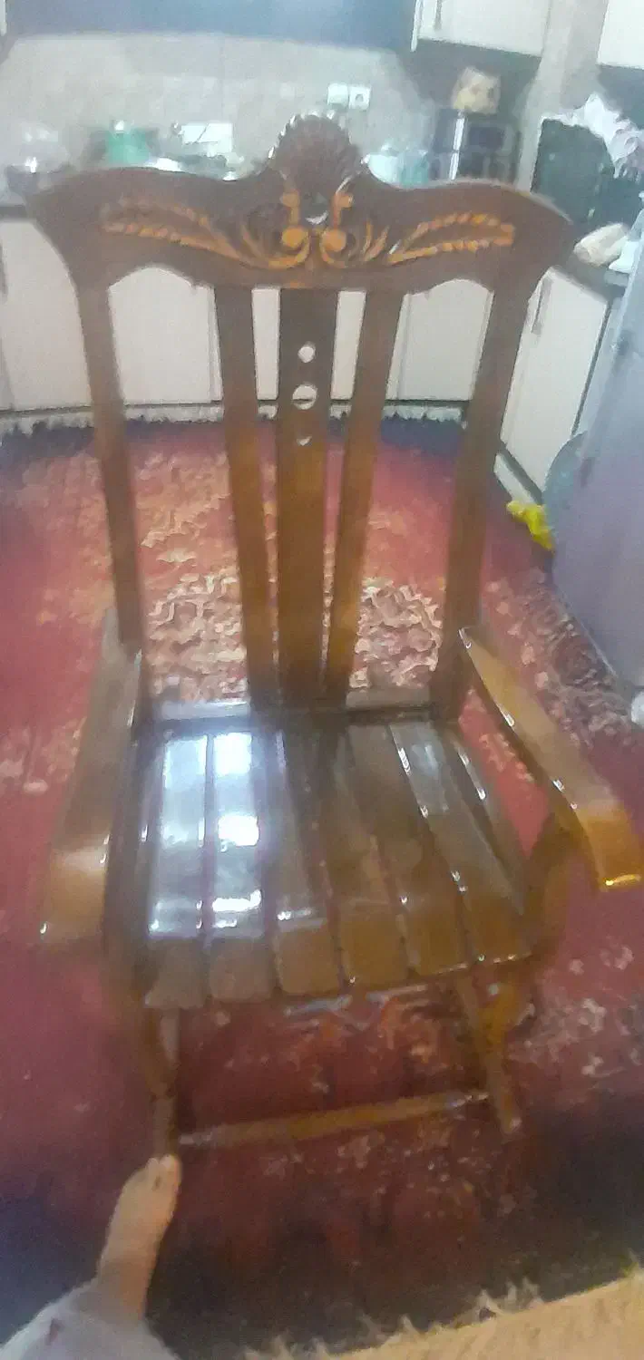 صندلی راحتی چوبی درحد نو|مبلمان خانگی و میز عسلی|اهواز, شهرک دانشگاه|دیوار