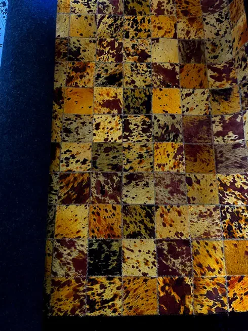 فرش چرم طبیعی تیکه دوزی ، چرم طبیعی|فرش|تهران, سعادتآباد|دیوار