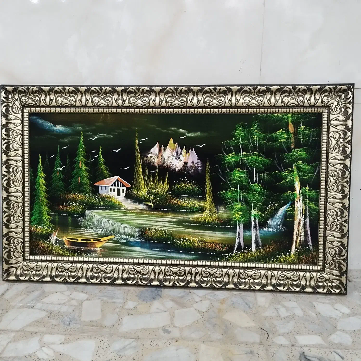 تابلو رنگ روغن و برجسته کار دست|تابلو، نقاشی، عکس|قزوین, |دیوار