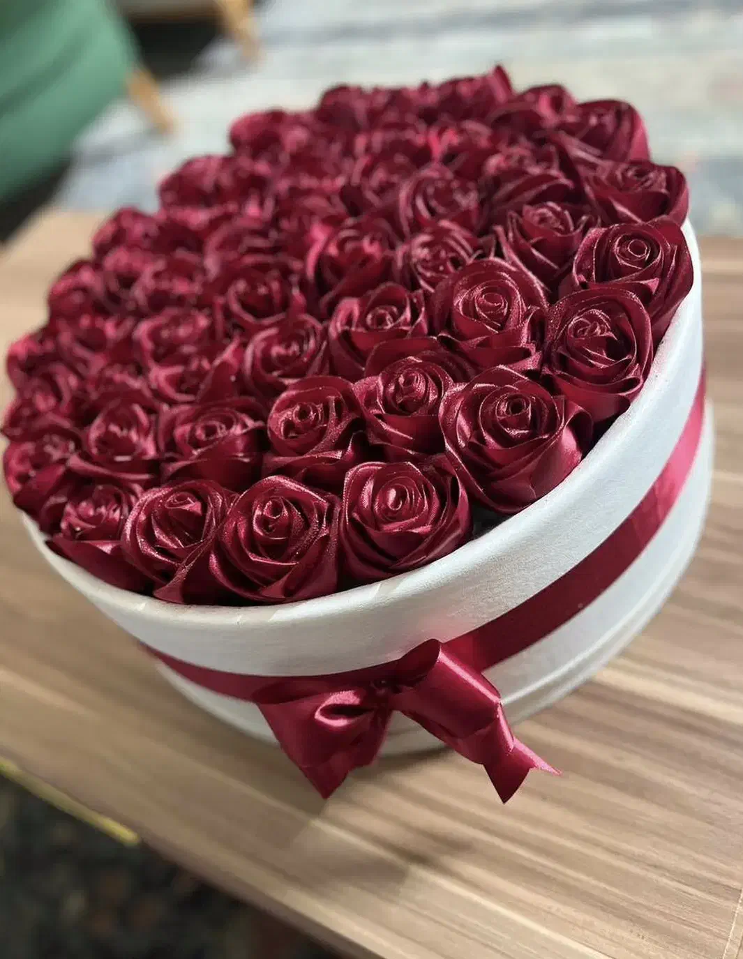 باکس گل روبانی .گلهای چراغدار.روز دختر.دیت.تولد|گل مصنوعی|تبریز, |دیوار