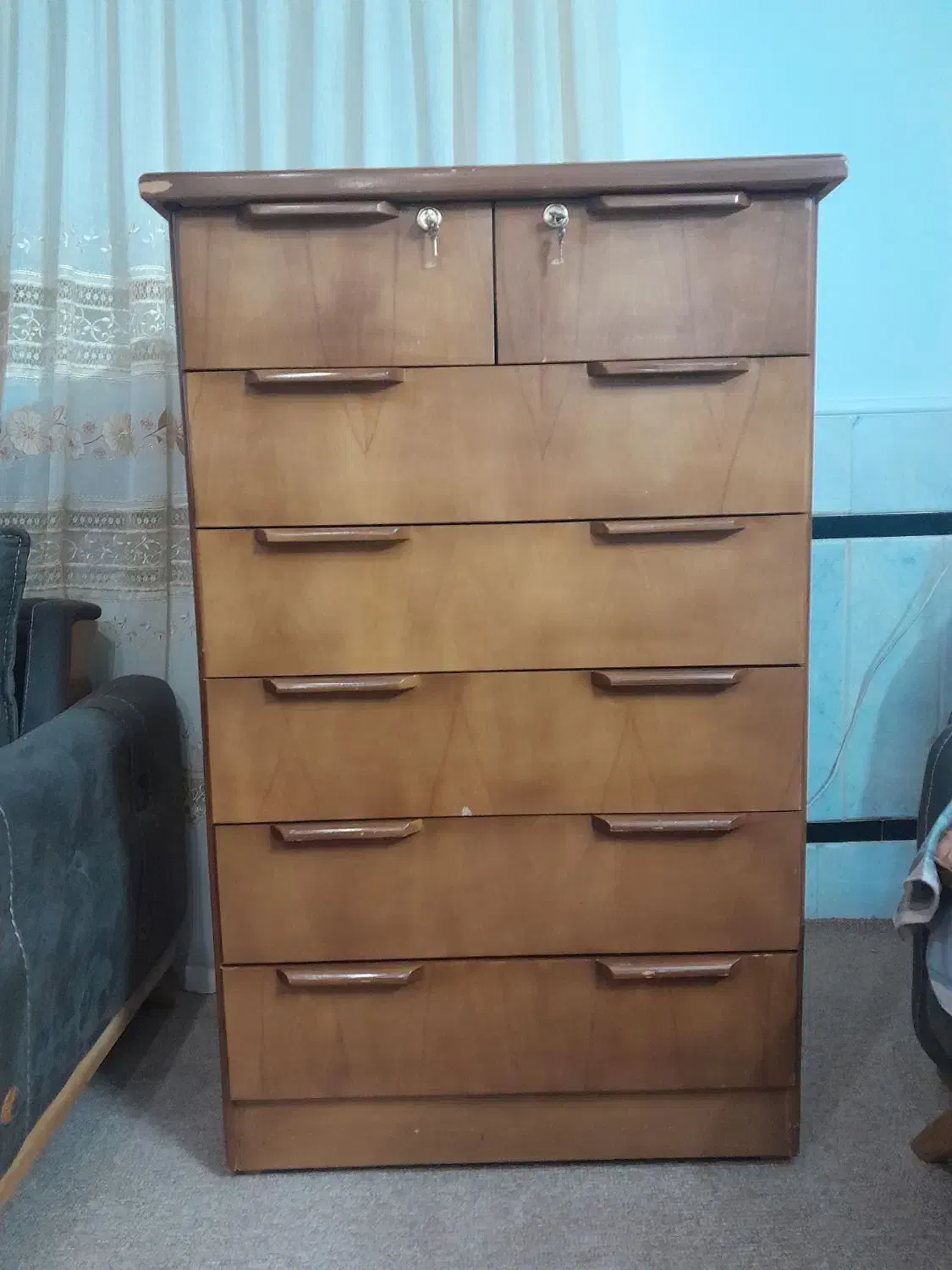 دراور چوبی 7 کشو|جاکفشی، کمد، دراور|زاهدان, |دیوار