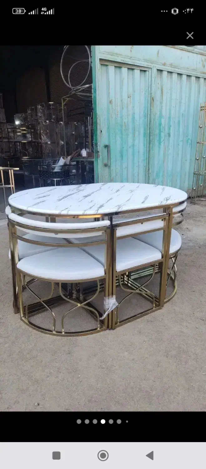 صندلی نهار خوری فلزی بادوام خاص به قیمت تولیدی|مبلمان خانگی و میز عسلی|خوی, |دیوار