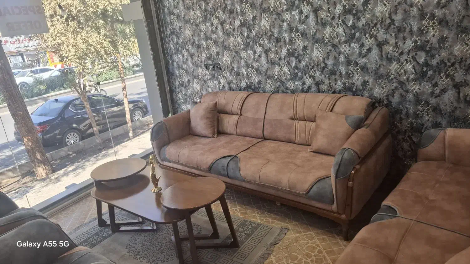 مبلمان خانگی ومیزوعسلی مدل کامفرد صنایع چوبی معراج|مبلمان خانگی و میز عسلی|کاشان, پشت شهربانی|دیوار