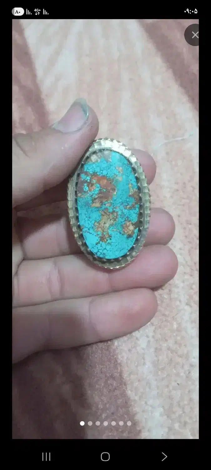 انگشتر فیروزه درشت|زیورآلات و اکسسوری|شاهدشهر, |دیوار