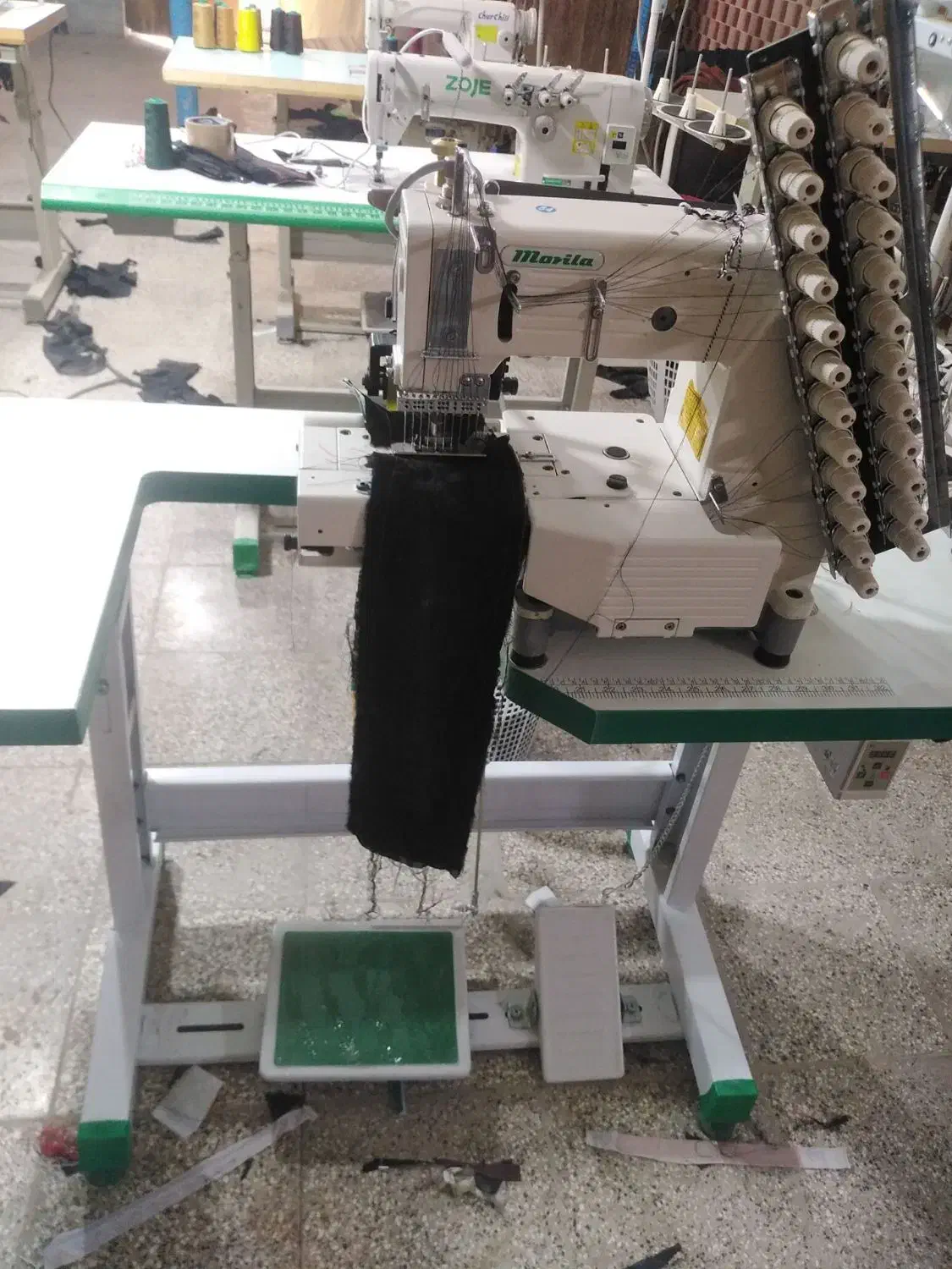 چرخ خیاطی صنعتی سیزده سوزنه زوجی zojE|چرخ خیاطی و ریسندگی|گنبد کاووس, |دیوار