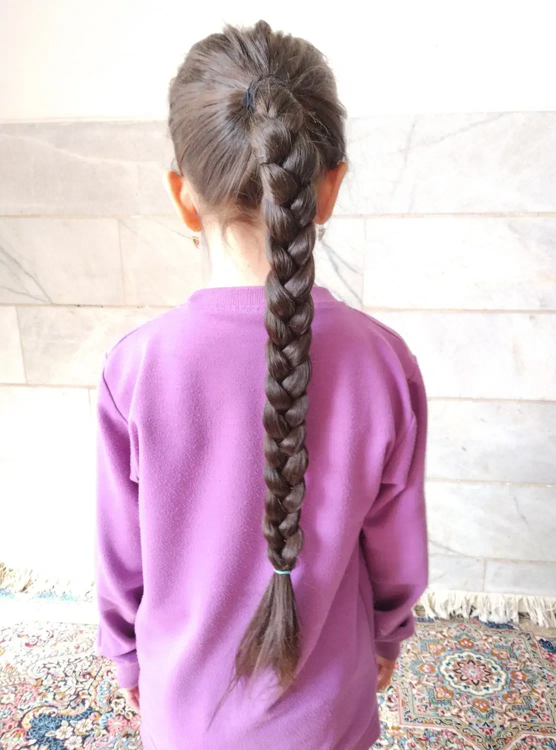 فروش مو طبیعی و سالم بدون رنگ ۶۰ سانت|آرایشگاه و سالن‌های زیبایی|یزد, |دیوار