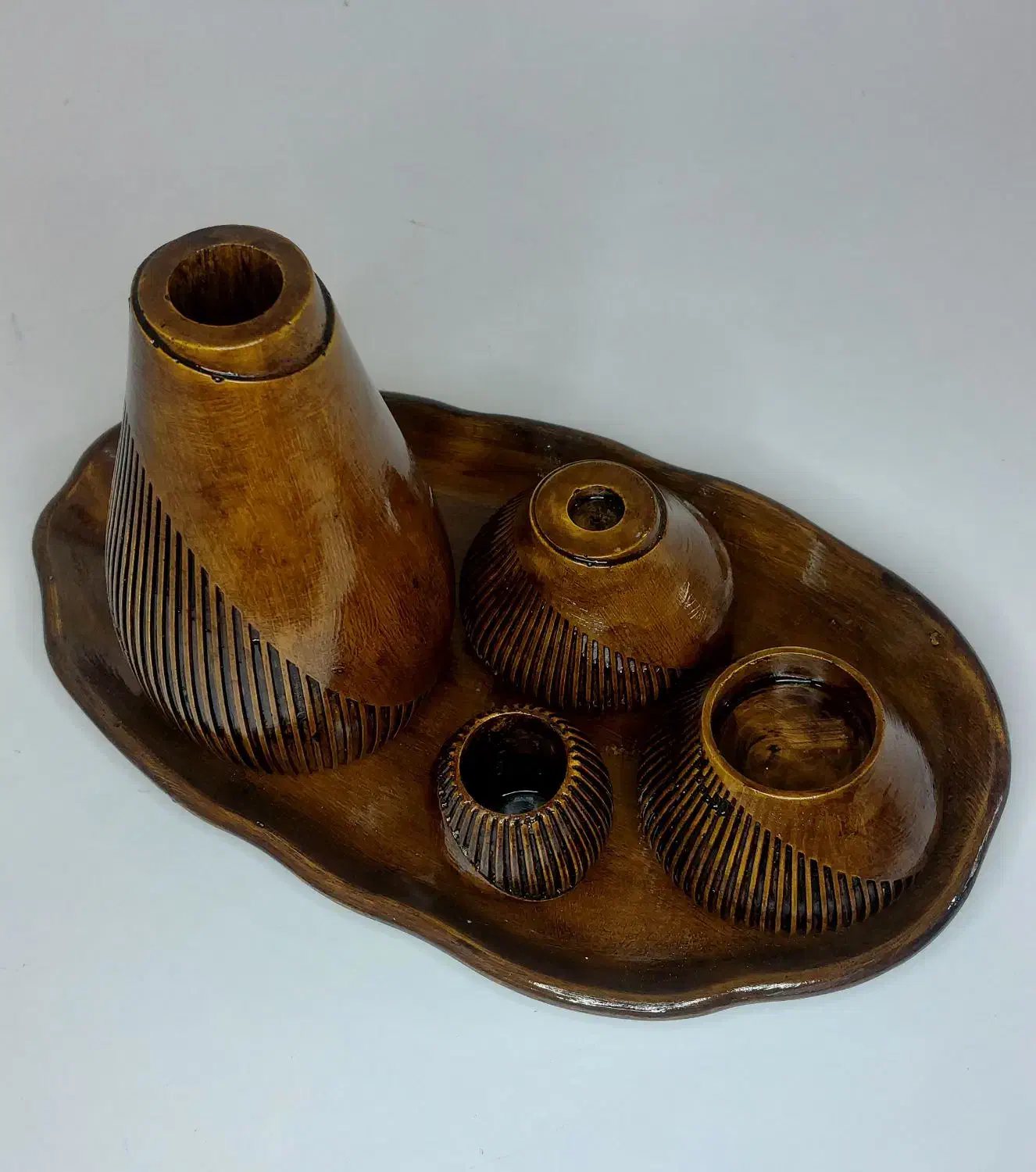 ست های دکوری بتون پلیمری و شمع های یلدایی|صنایع دستی و سایر لوازم تزئینی|بندرعباس, |دیوار