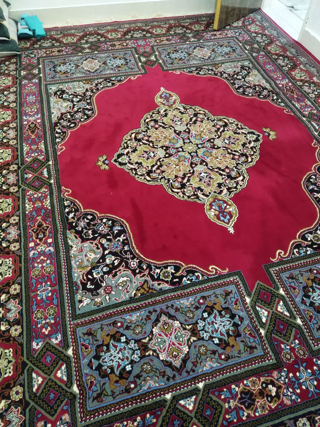 دوعدد قالی ۱۲متری سالم|فرش|دورود, |دیوار