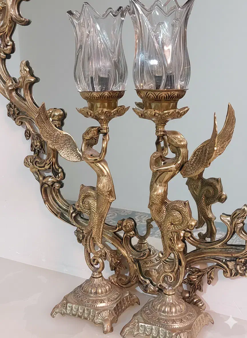 ایینه و شمعدان|آینه|بروجرد, |دیوار