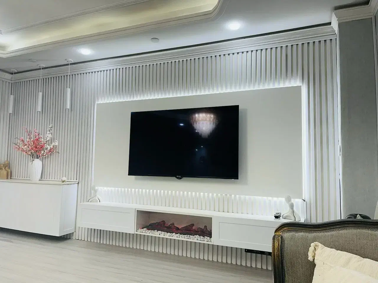 کنسول تلویزیون و شلف|بوفه، ویترین، کنسول|گنبد کاووس, |دیوار