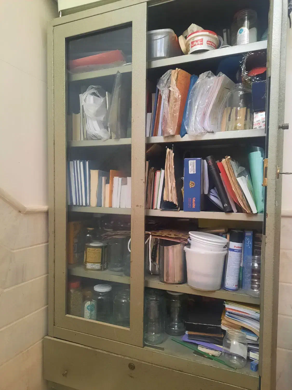 کمد کتابخانه|کتابخانه، شلف، قفسه‌های دیواری|قم, زنبیل آباد|دیوار