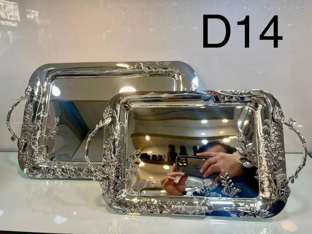 سینی استیل نگییر /جهیزیه عروس .پذیرایی|ظروف سرو و پذیرایی|آباده, |دیوار