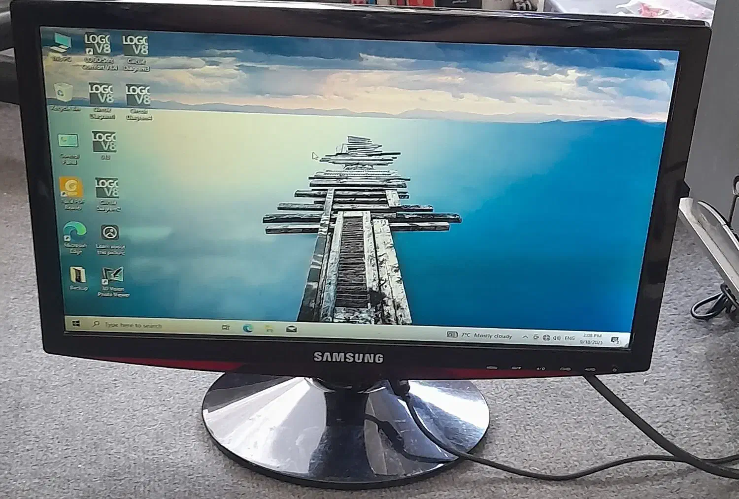 مانیتور سامسونگ ۱۹ اینچ|قطعات و لوازم جانبی رایانه|تهران, اسکندری|دیوار