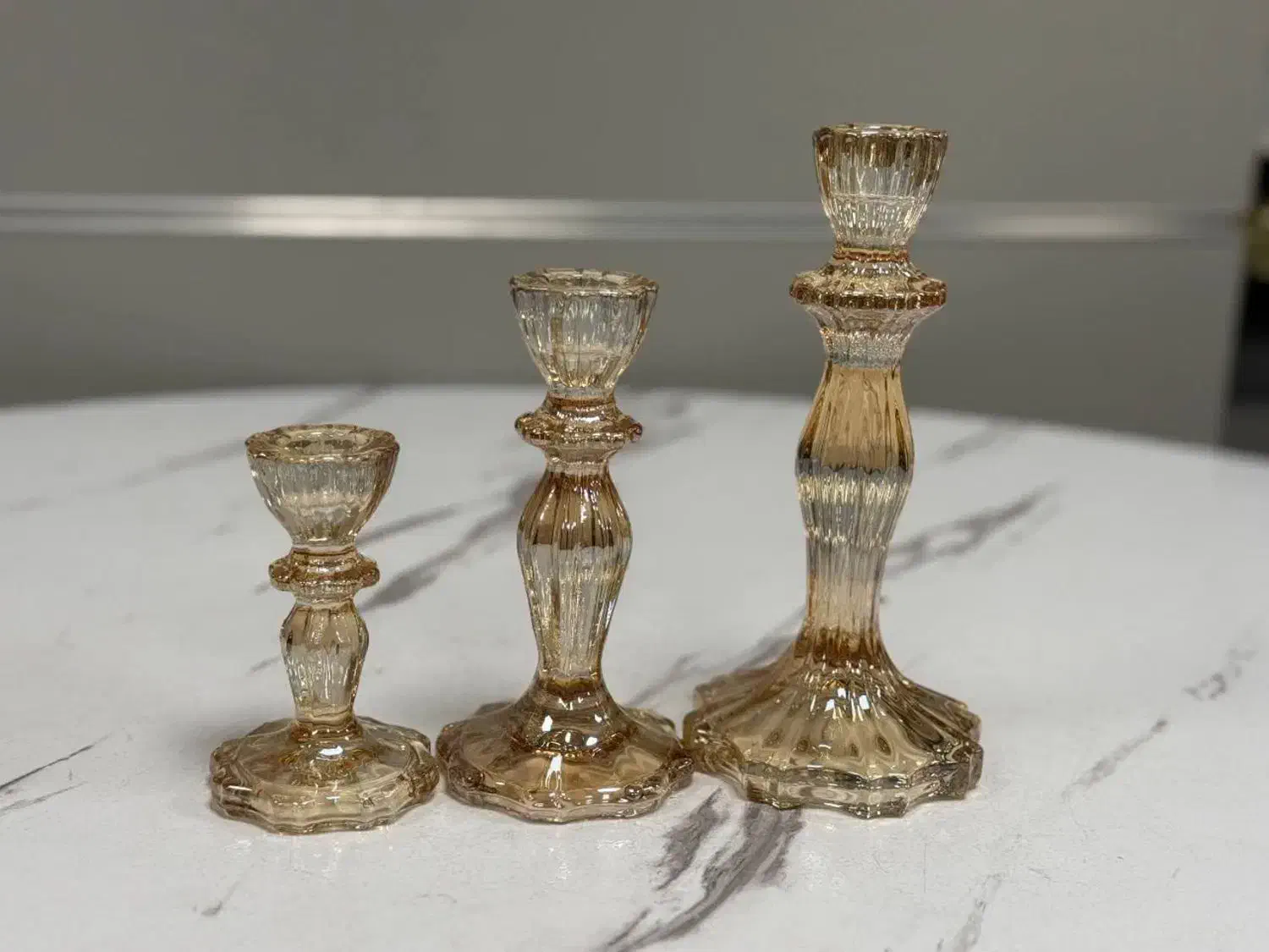 جاشمعی سه سایز در رنگ های صورتی و سفید|صنایع دستی و سایر لوازم تزئینی|اسلامشهر, شهرک مفیدی|دیوار