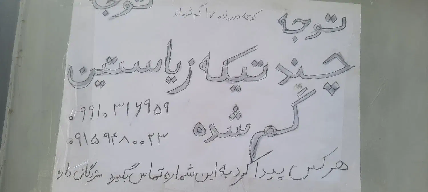 چند تیکه زیاستین گم شده خیابان دورزاده ۱۷|اشیا|ایرانشهر, |دیوار