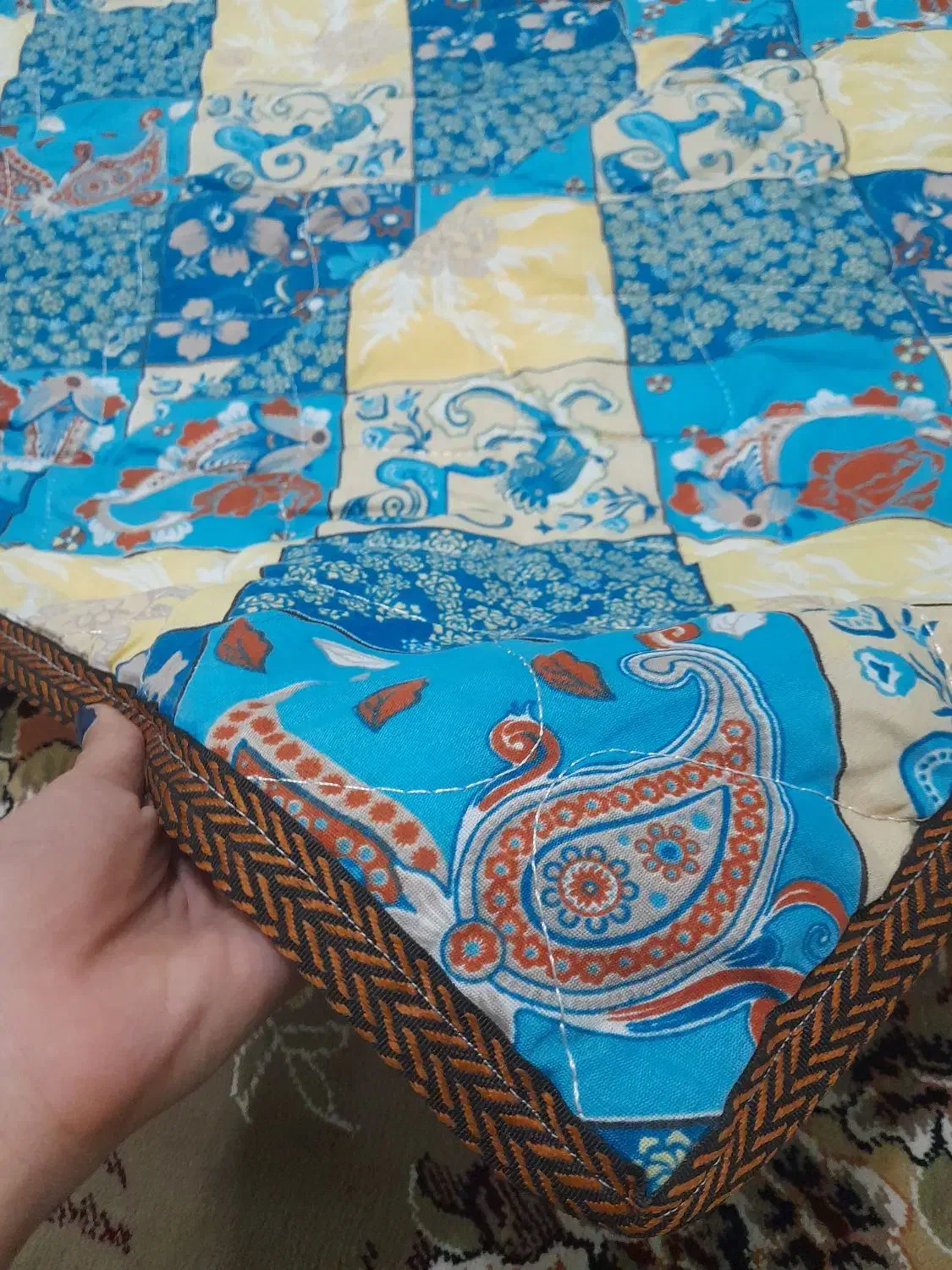 لحاف کرسی دورو|رختخواب، بالش، پتو|نجفآباد, شهدای غربی|دیوار