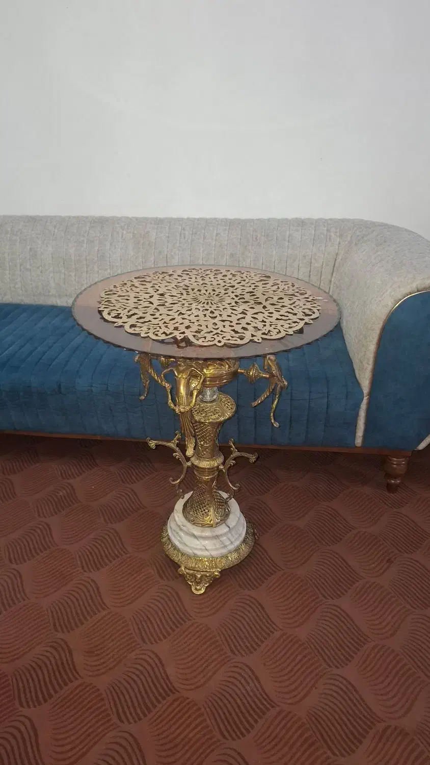 میز برنجی طرح فرشته سنگین با تخفیف|صنایع دستی و سایر لوازم تزئینی|قرچک, میرزائی جنوبی|دیوار
