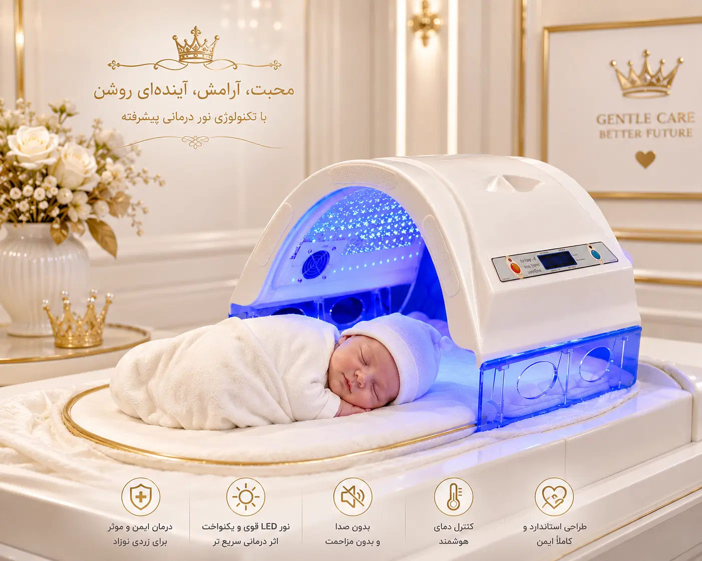 دستگاه زردی به همراه نوزاد و تشک مخصوص کرایه|تخت و صندلی بچه|تهران, پونک|دیوار