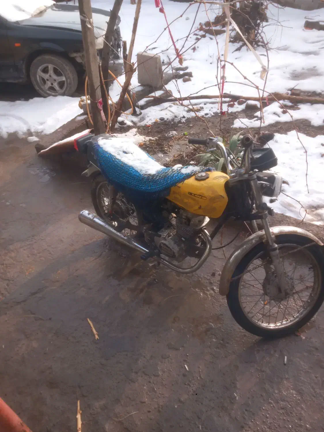 موتور هوندا مزایده|موتورسیکلت|بناب, |دیوار