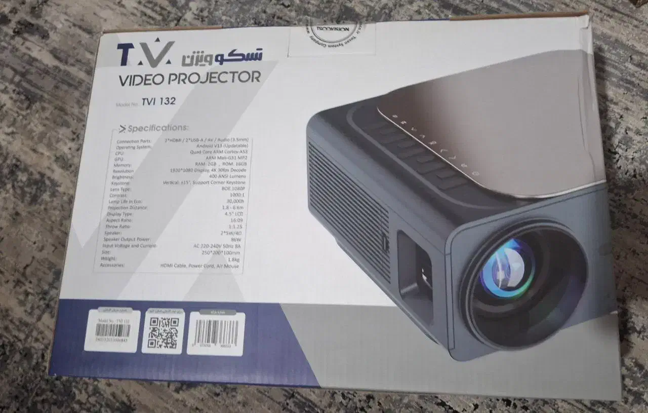 ویدئو پروژکتور هوشمند تسکوویژن مدل TSCO TVI 132|تلویزیون و پروژکتور|لواسان, |دیوار