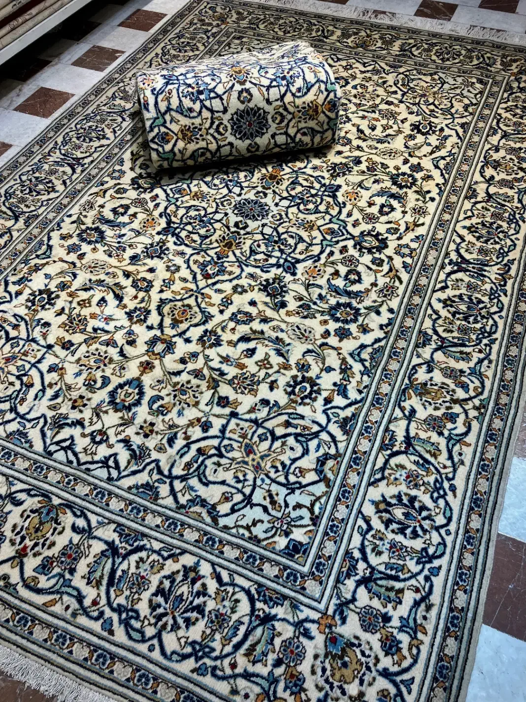 فرش دستباف جفت ۶ متری اردکان کرم دستبافت|فرش|تهران, مولوی|دیوار