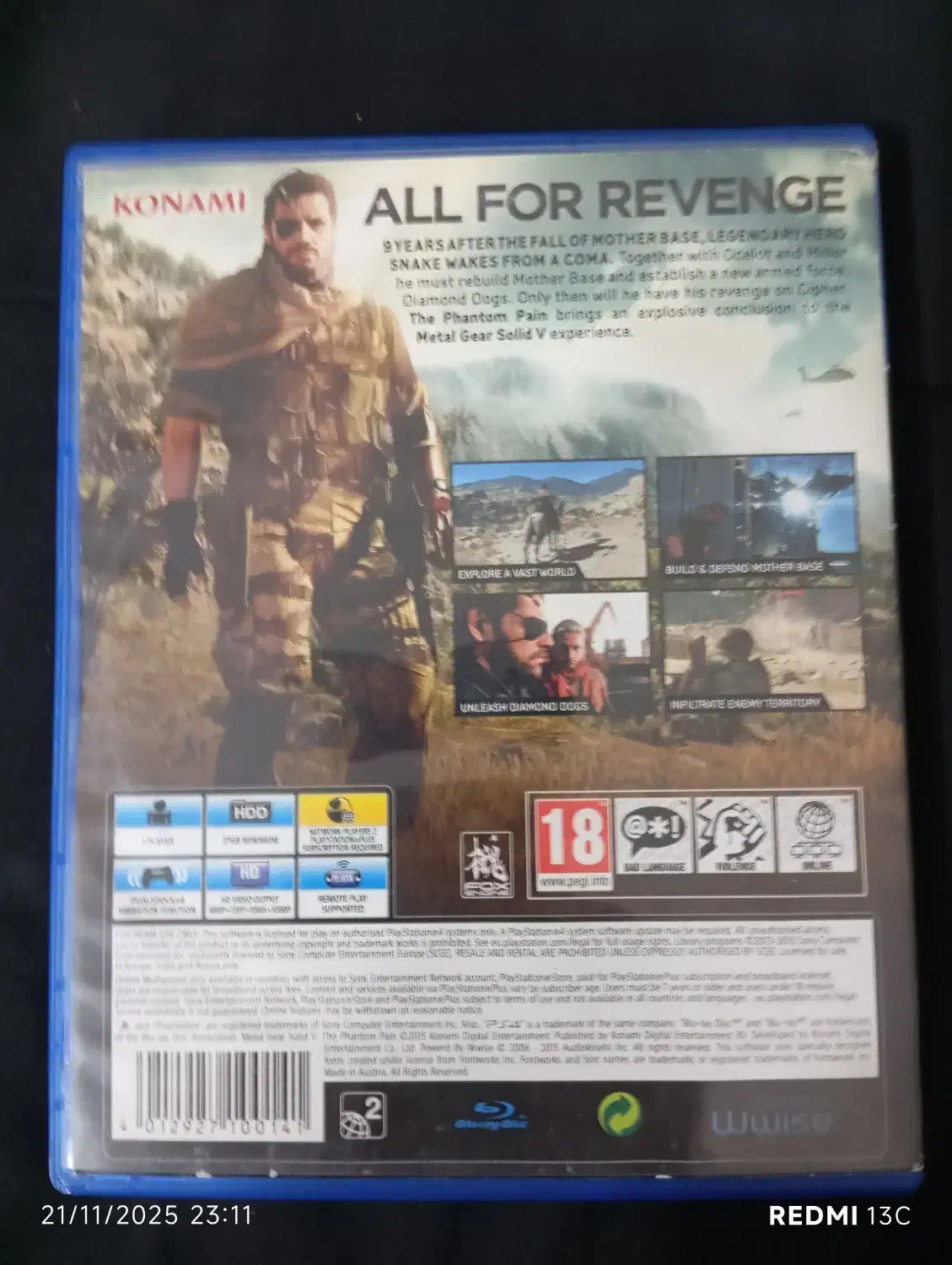 metal gear solid v|کنسول، بازی ویدئویی و آنلاین|اراک, |دیوار