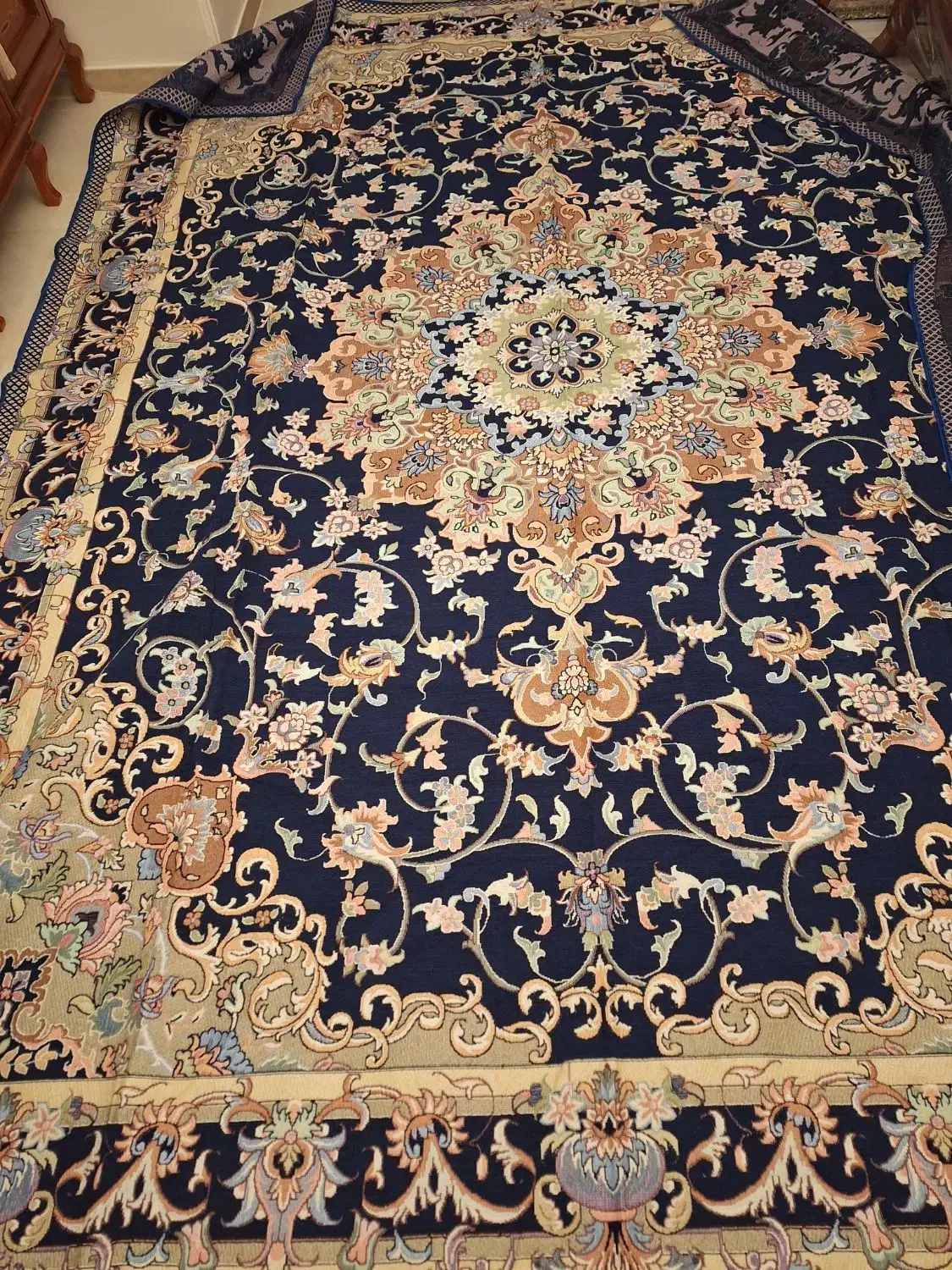 روفرشی دوعدد ۹ متری و ۶ متری مخمل سالم و تمیز|روفرشی|تهران, نارمک جنوبی|دیوار