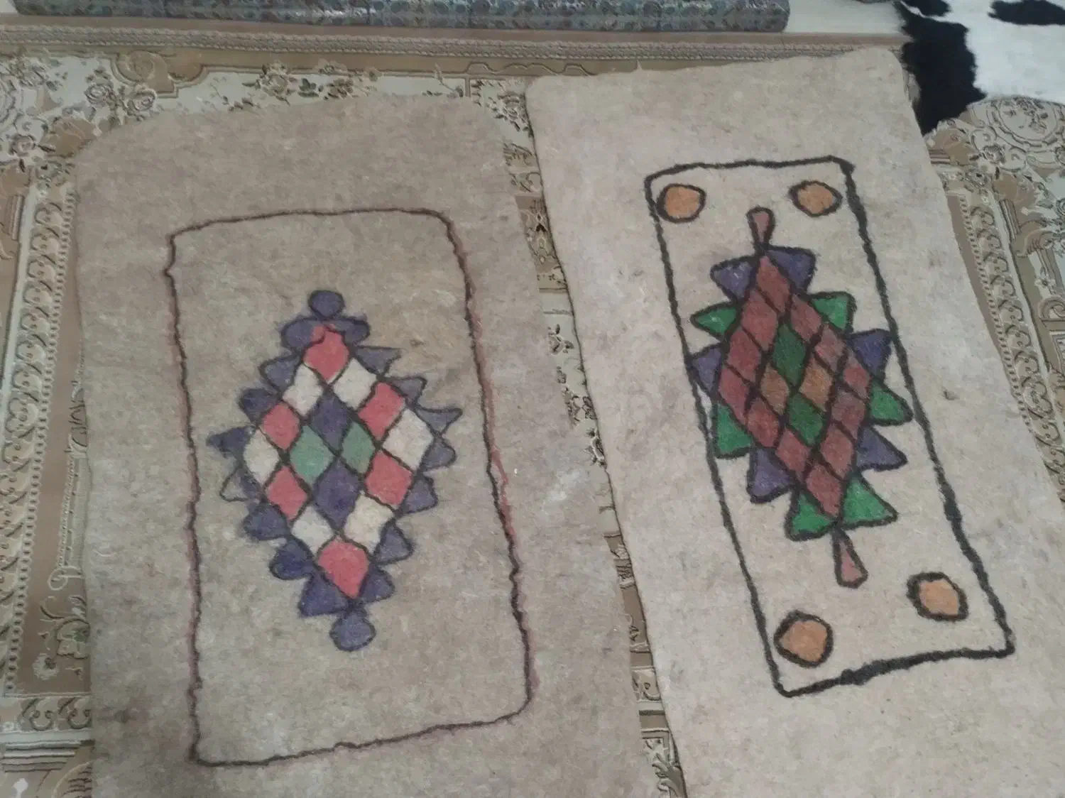 نمد.فرش.زیر انداز|گلیم، جاجیم، گبه|یزد, |دیوار