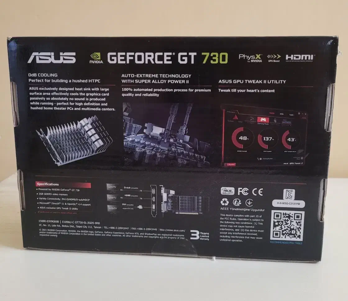 کارت گرافیک ASUS GT730-SL-2GD5|قطعات و لوازم جانبی رایانه|شیراز, شهرک گلدشت حافظ‎|دیوار