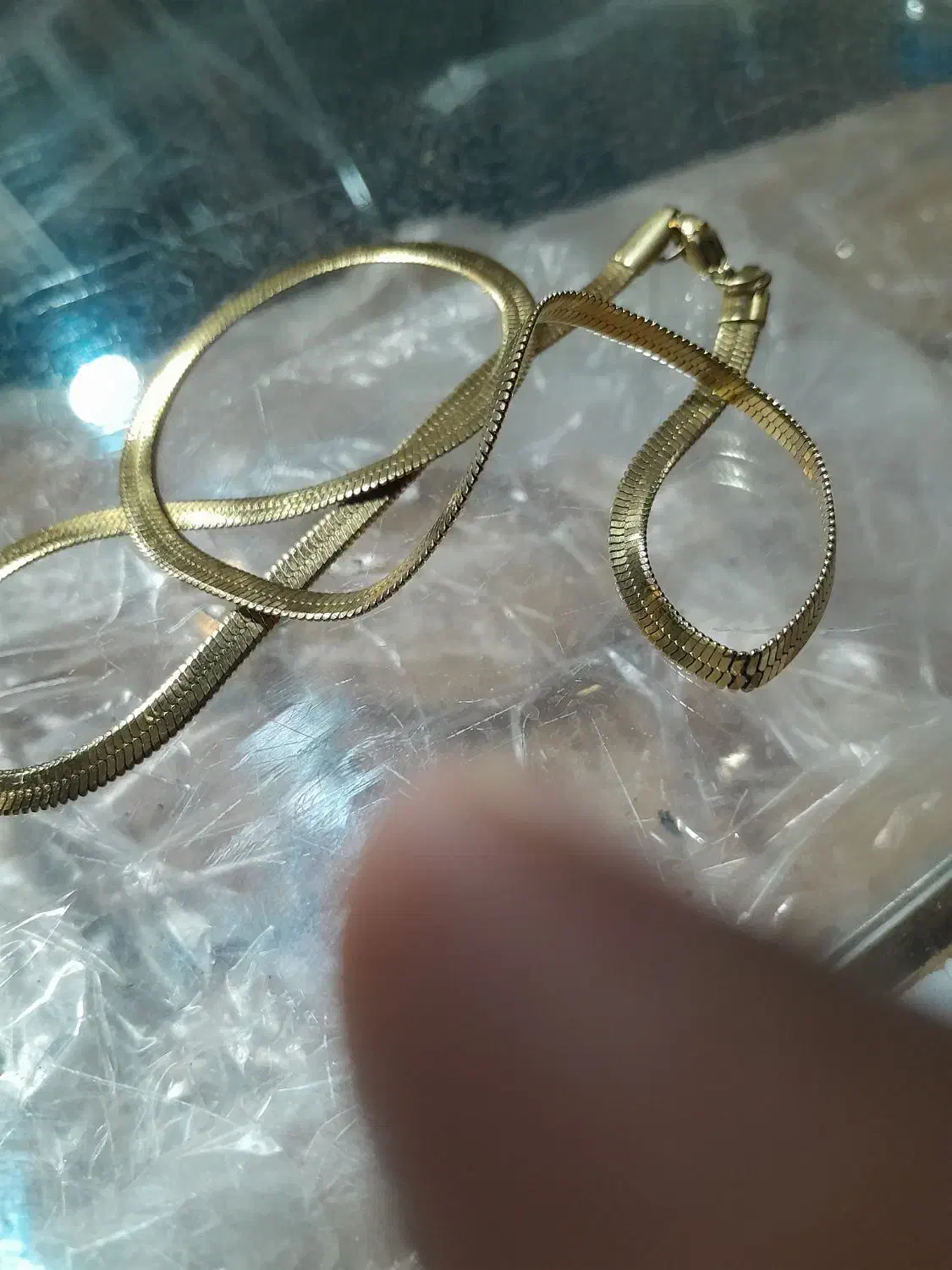 زنجیر با شمش کوچییک طلا دزدیده شده|جواهرات|آبادان, |دیوار