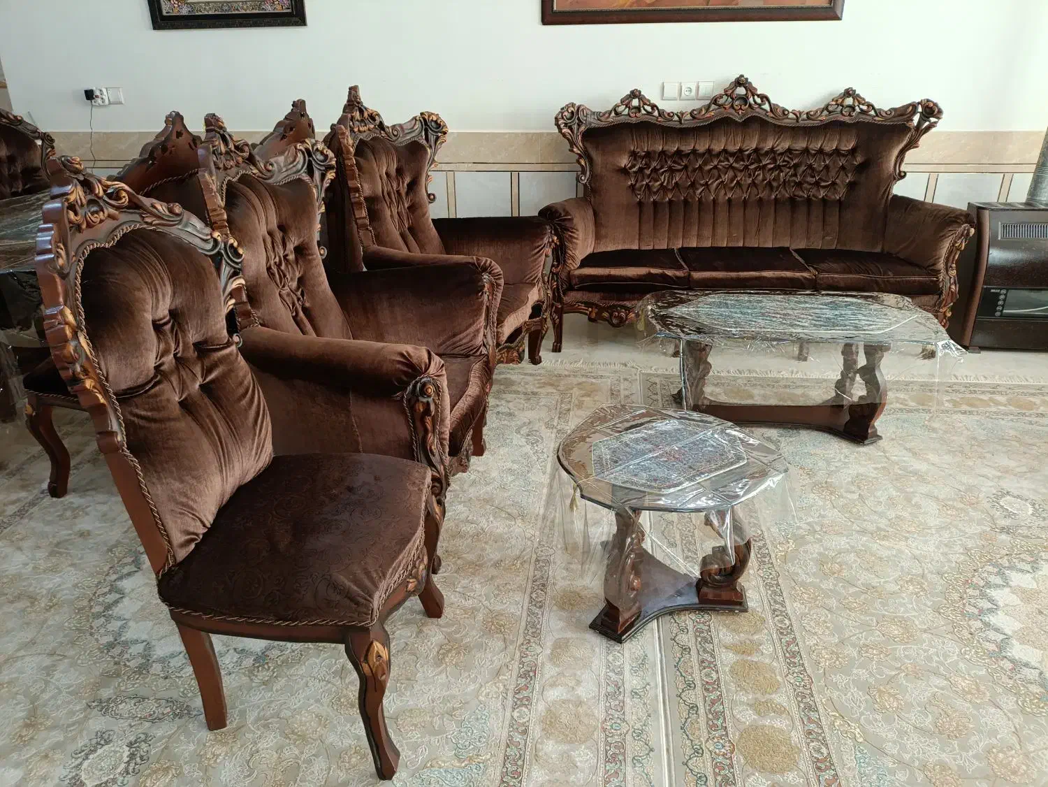 مبل سلطنتی|مبلمان خانگی و میز عسلی|شاهینشهر, عطار|دیوار