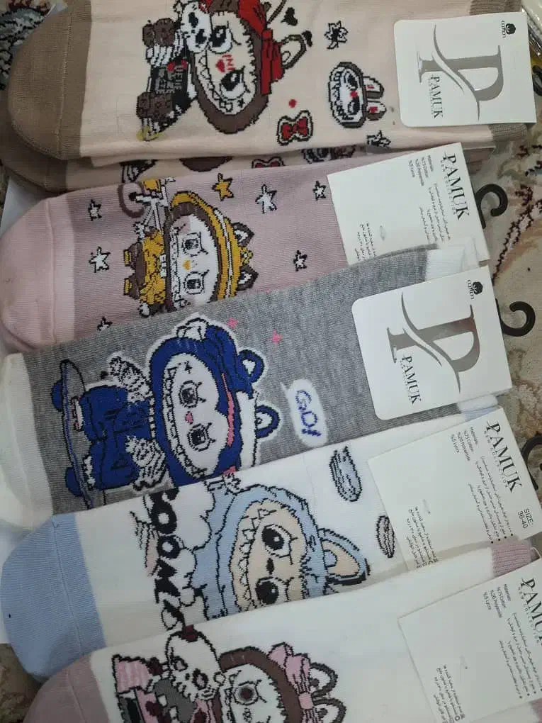 جوراب های طرح کارتونی و لبوبو ضد تعریق|لباس|اهواز, فولاد|دیوار