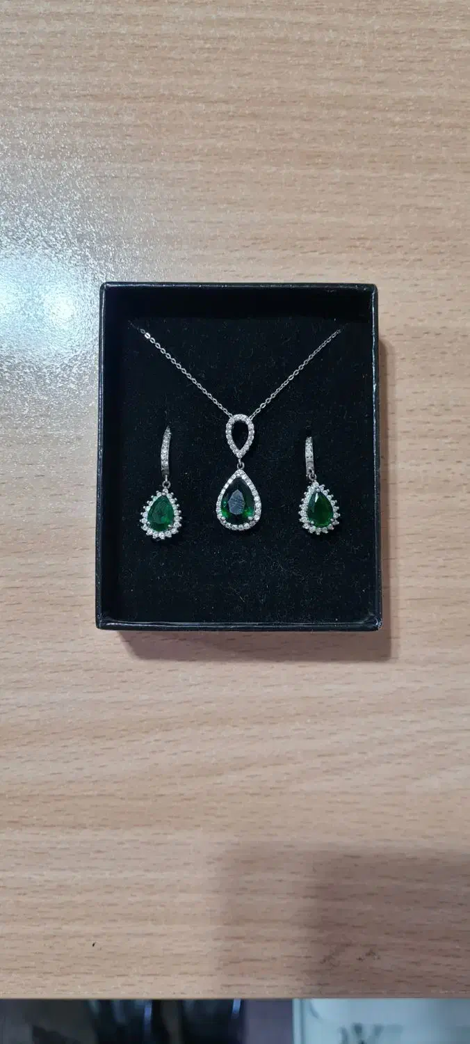 ست نقره گوشواره و گردنبند|جواهرات|سنندج, |دیوار