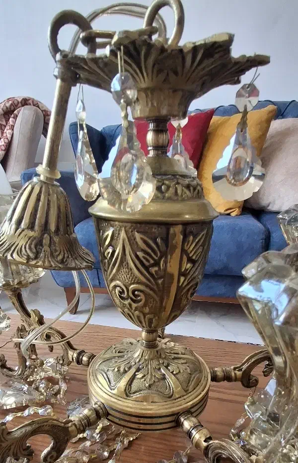 لوستر ۱۰ شعله برنز اصل|لوستر و چراغ آویز|محمدشهر, محمدشهر|دیوار