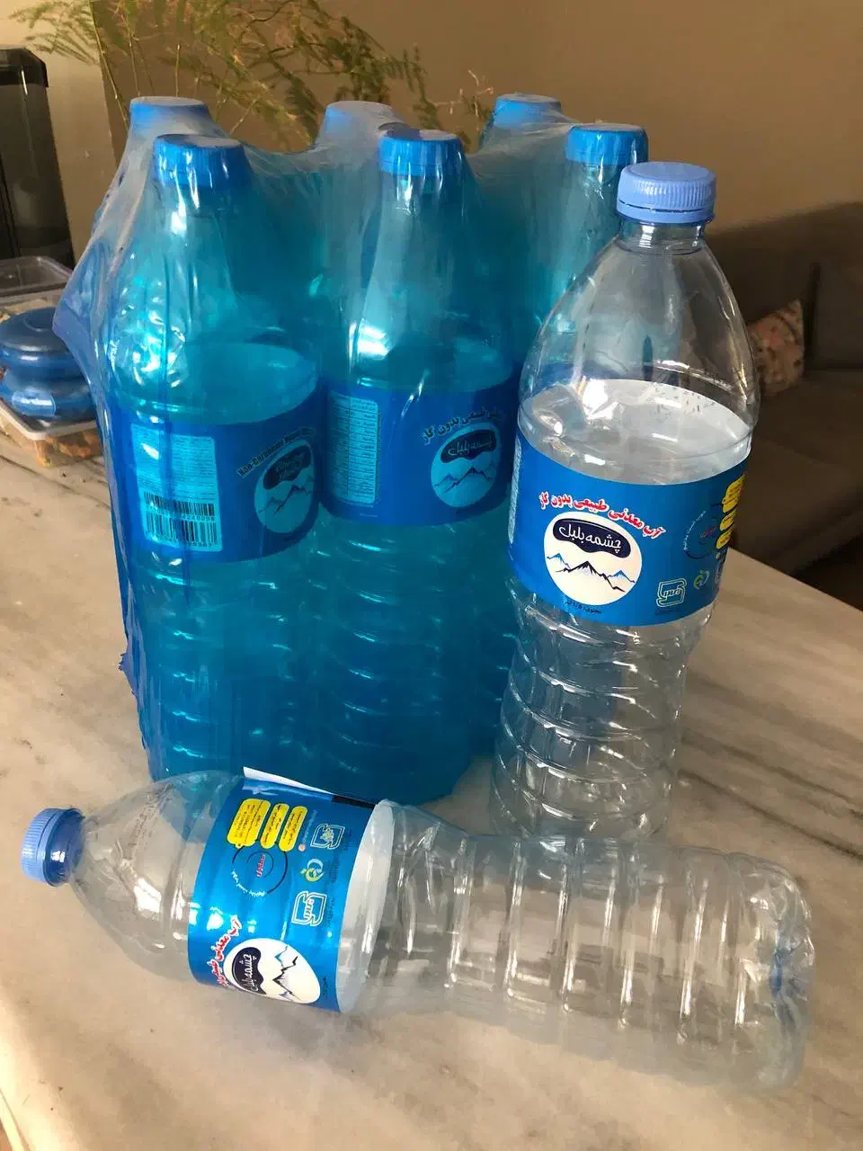 ظرف آب معدنی|ظروف نگهدارنده، پلاستیکی، یک‌بارمصرف|گرگان, |دیوار