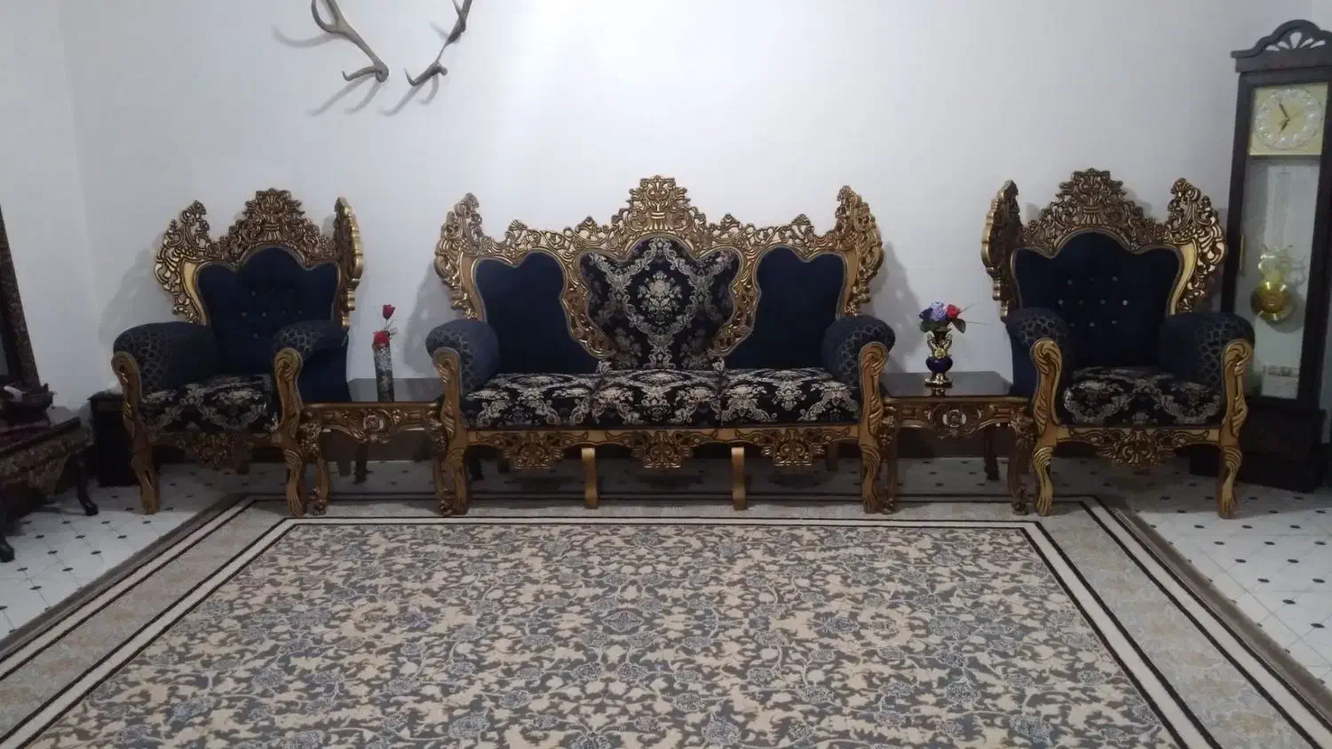 مبل سلطنتی ۷ نفره|مبلمان خانگی و میز عسلی|ساری, |دیوار