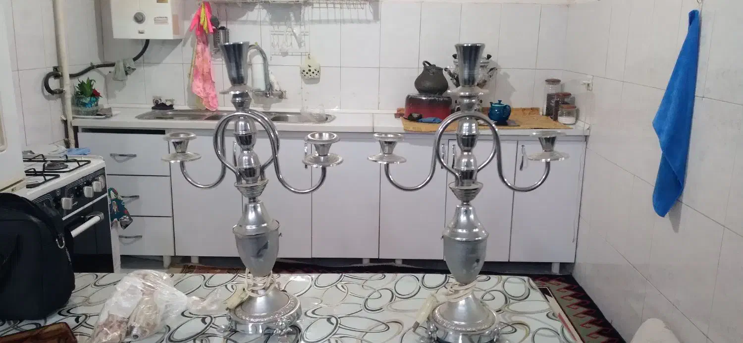 یه جفت شمعدونی|صنایع دستی و سایر لوازم تزئینی|اراک, |دیوار