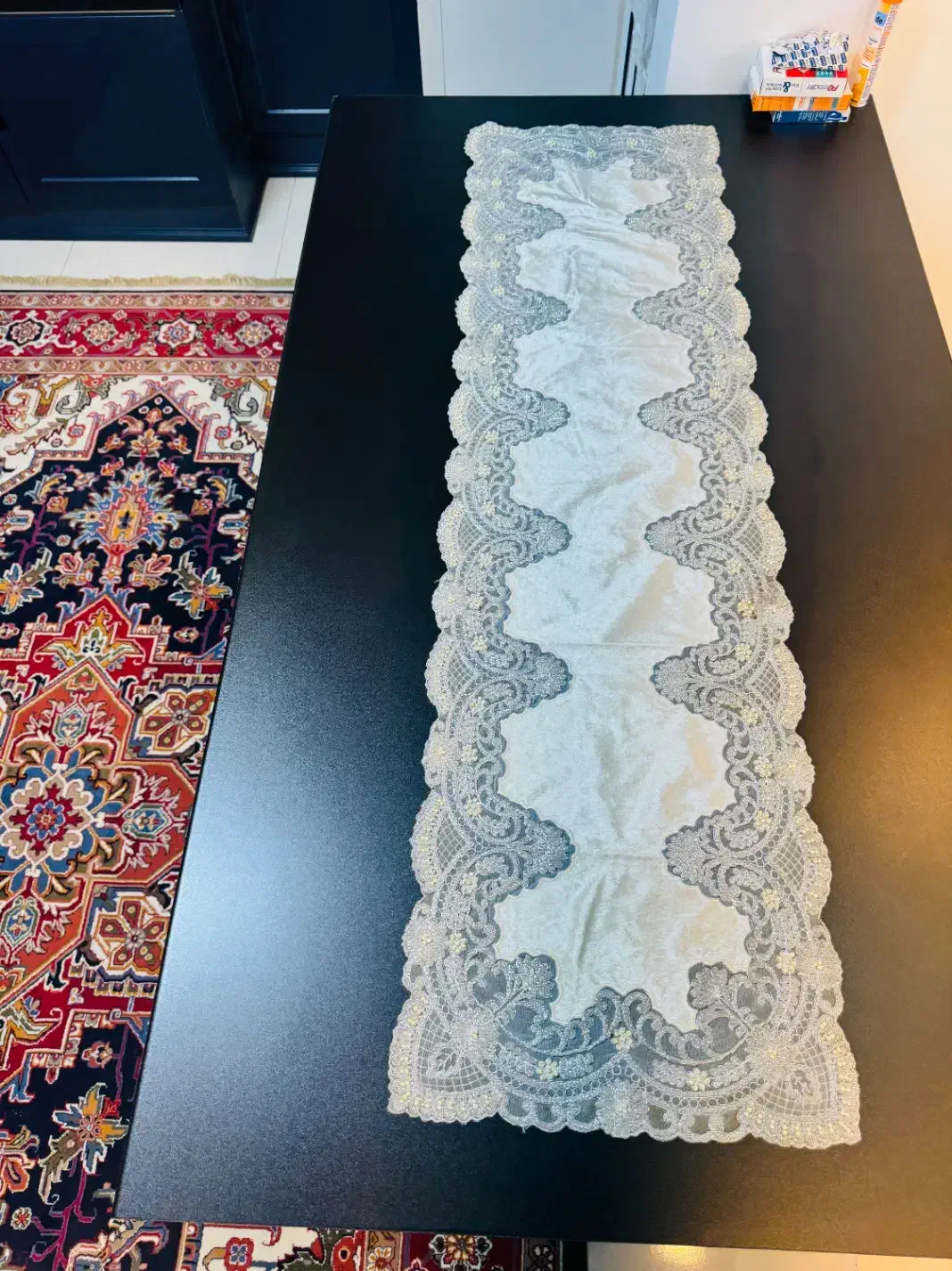 سه مدل رانر تماما سنگ دوزی و ملیله دوزی|پرده، رانر، رومیزی|پاکدشت, پاکدشت (مامازند)|دیوار