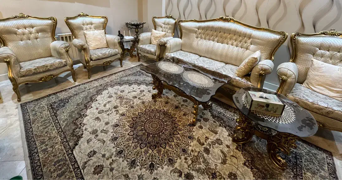 سرویس مبل و نهارخوری سلطنتی|مبلمان خانگی و میز عسلی|گرگان, |دیوار