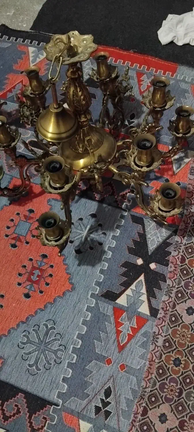 لوستر برنز فروشی|لوستر و چراغ آویز|تاکستان, |دیوار