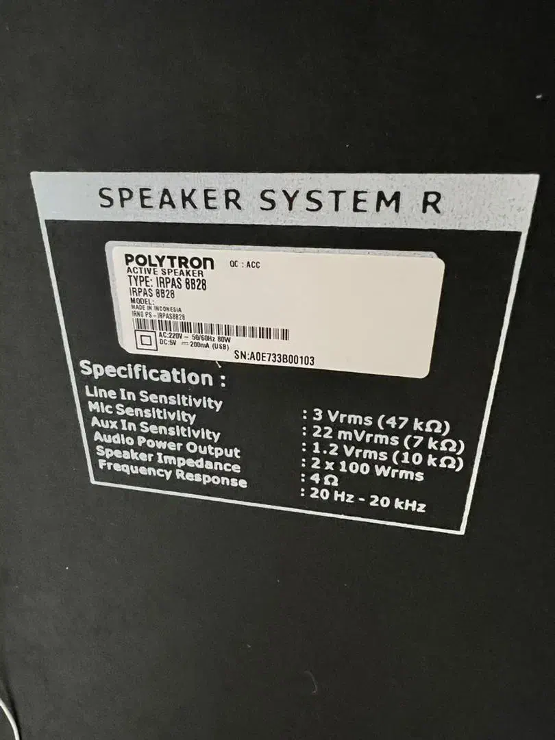 اسپیکر  6 ساب ساخت اندونزی|سیستم صوتی خانگی|مشهد, کوثر|دیوار