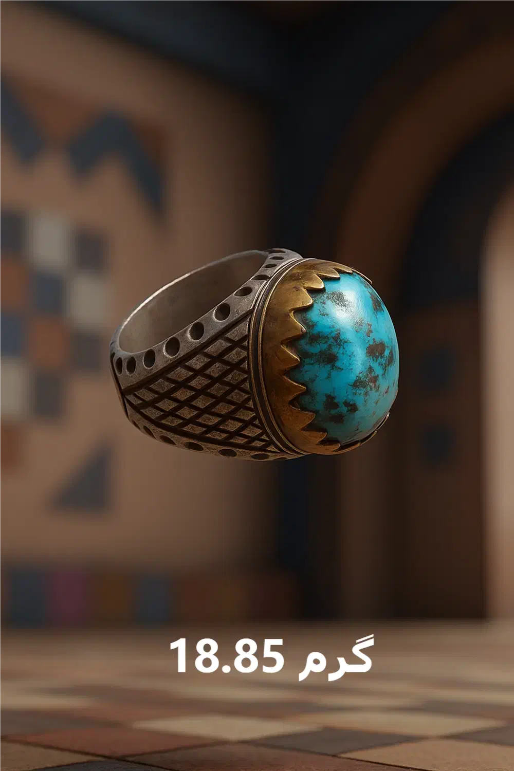 نقره 950 ترک دستساز زرین رز|جواهرات|اردبیل, |دیوار