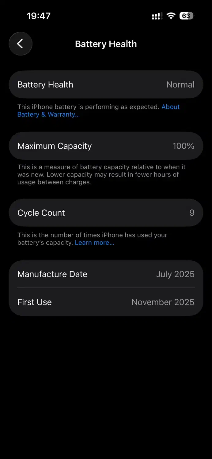 آیفون ۱۶ ۱۲۸، ۱۰ روز استفاده شده، مشکی|موبایل|رفسنجان, |دیوار