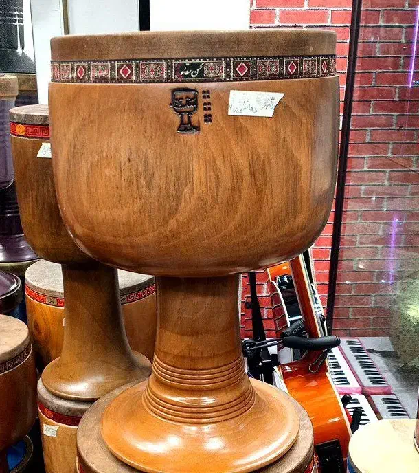 تمبک ۳ مهر سقا دولتی چوب گردو|سازهای سنتی|تهران, شمس‌آباد|دیوار