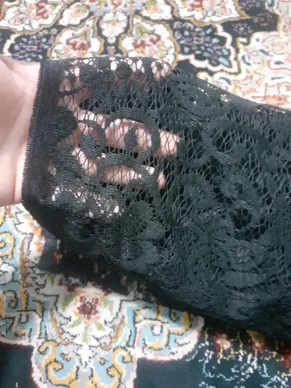 پارچه گیپور مشکی|لباس|مشهد, یاس|دیوار