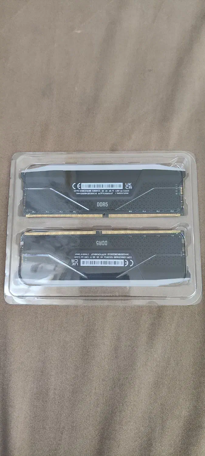 رم۳۲ گیگ DDR5 کورسیر مدل RGB 5200MHz|قطعات و لوازم جانبی رایانه|تهران, عباس‌آباد|دیوار