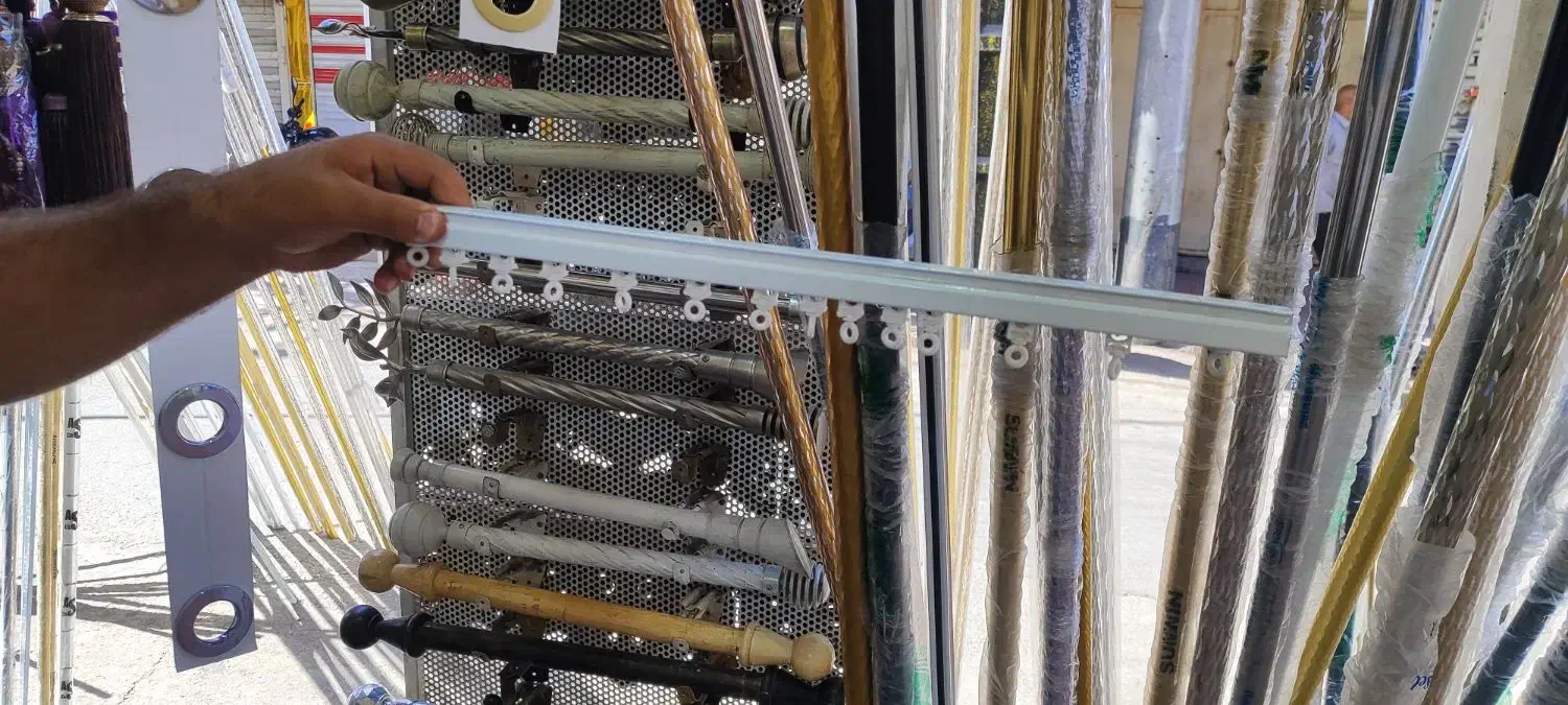 چوب پرده مینمال اصل|پرده، رانر، رومیزی|اهواز, نادری|دیوار