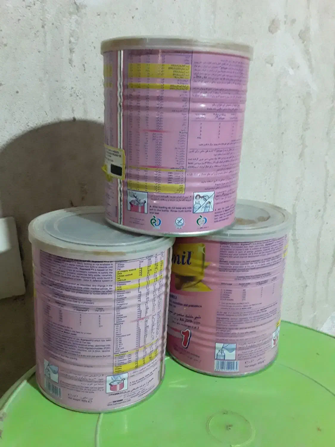 قوطی شیر خشک|ظروف نگهدارنده، پلاستیکی، یکبارمصرف|نیشابور, فردوس شمالی|دیوار