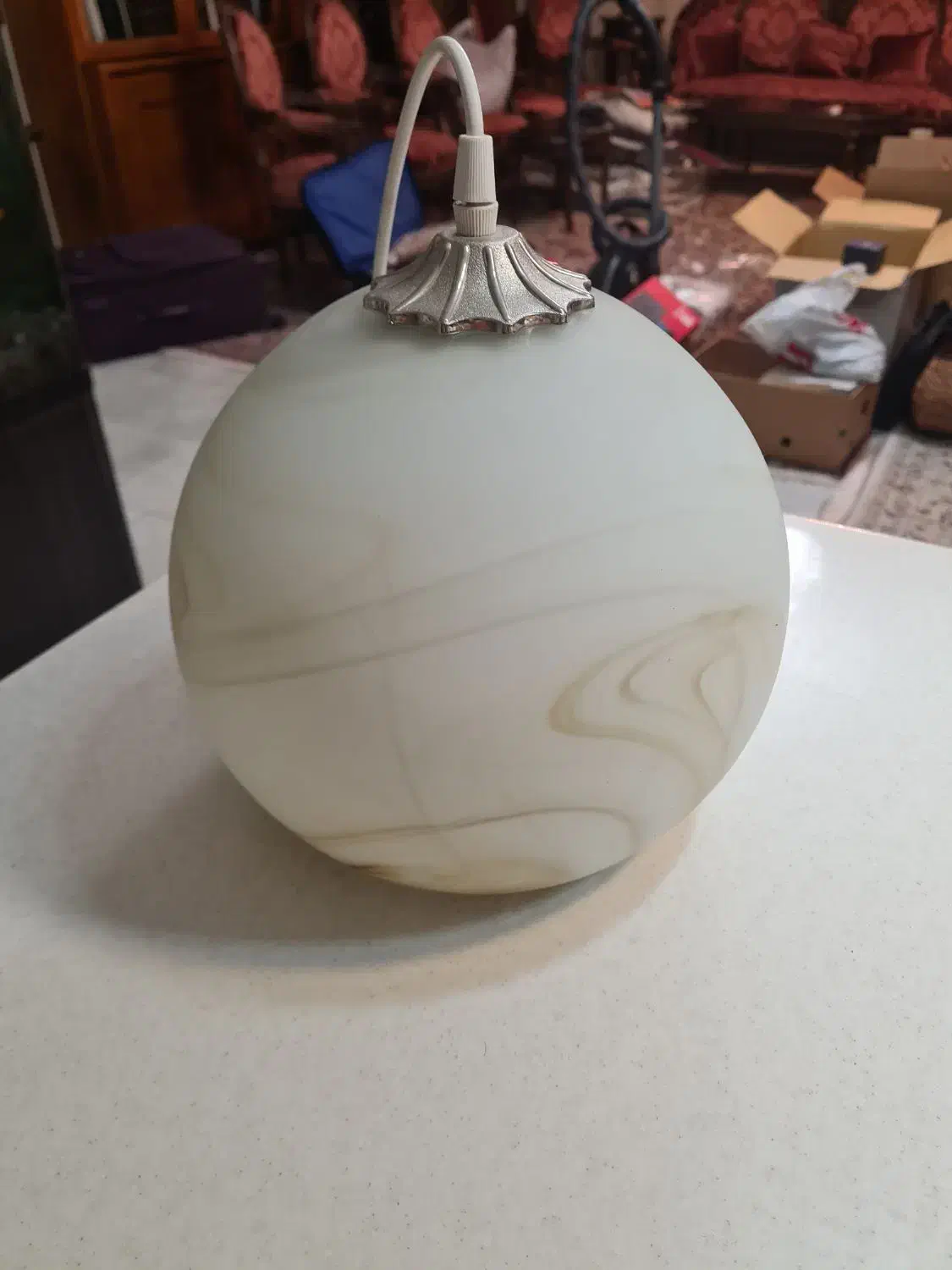 چراغ سقفی حبابی|لوستر و چراغ آویز|اصفهان, فیض|دیوار